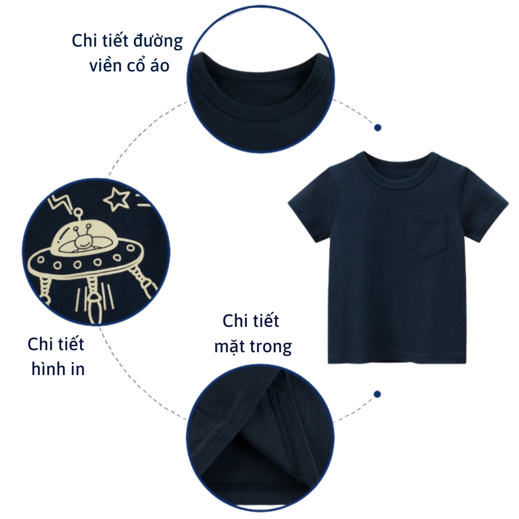 Áo Thun Bé Trai 27kids Áo Phông Bé Trai In Hình Ngộ nghĩnh goldkids312