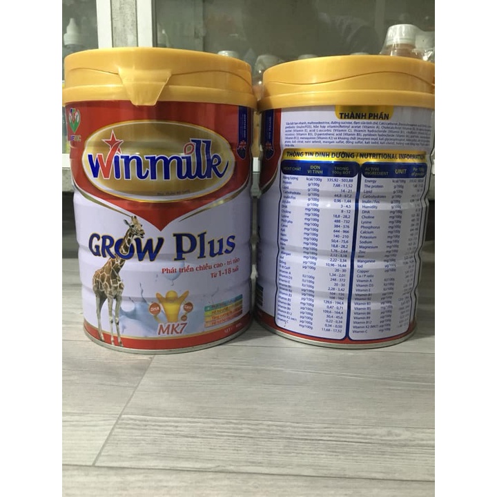 Sữa tăng trưởng chiều cao Grow plus Winmilk 900g - Cao khỏe hơn, thông minh hơn