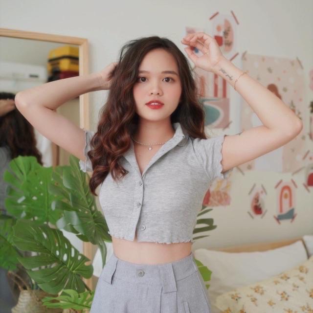ÁO CROPTOP CỔ TRỤ CB - ALCH