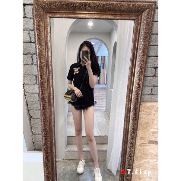 ÁO POLO MOCINO THÊU GẤU 3M CHO NỮ