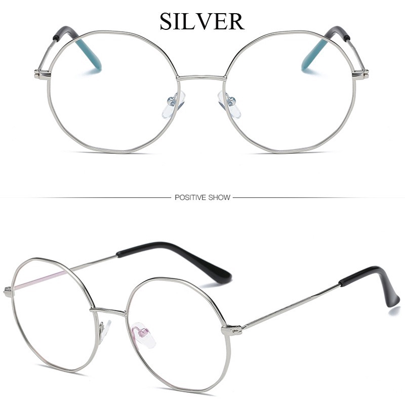 Kính Mắt Gọng Kim Loại Tròn Thời Trang Dành Cho Nam Và Nữ
