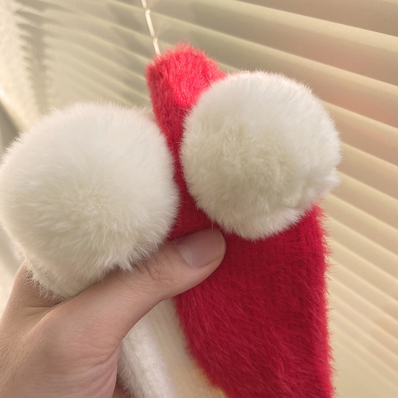 Youyo Vớ Lông Giữ Ấm Bắp Chân Màu Trơn Dễ Thương Cho Nữ