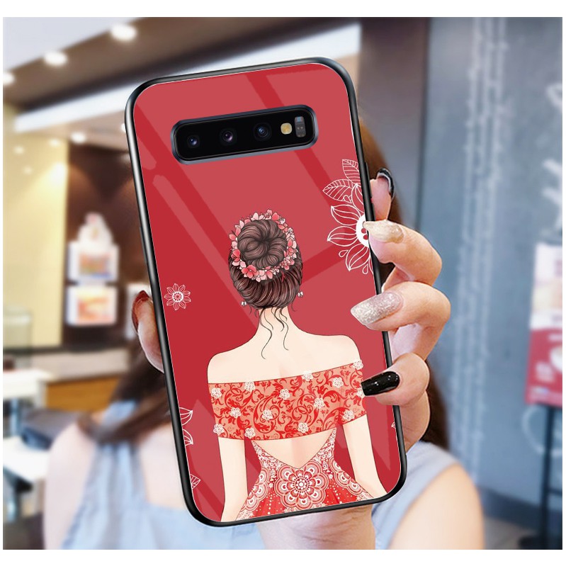 Ốp Lưng SAMSUNG GALAXY S10, S10 PLUS, S10 E ,S10 5G mặt kính cường lực cao cấp