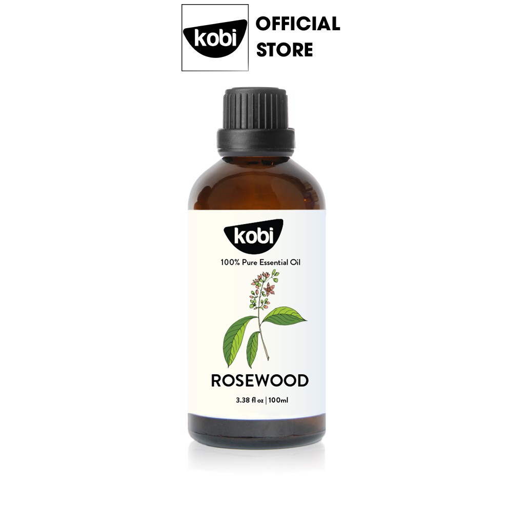Tinh dầu Gỗ hồng Kobi Rosewood essential oil giúp đuổi muỗi, khử mùi, làm thơm phòng - 100ml