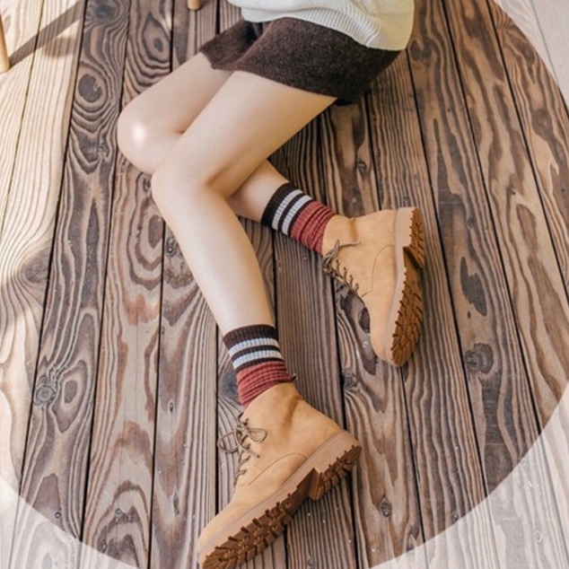 📛 RẺ VÔ ĐỊCH 📛 Tất  vớ cao cổ họa tiết kẻ hot trend phong cách hàn quốc