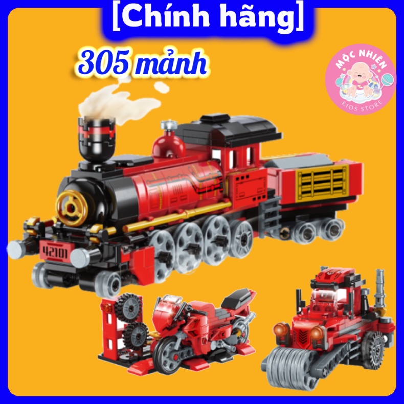 Lego Đồ chơi xếp hình lắp ráp lego Qman 42101 - Tàu hỏa xe lửa biến hình (305 mảnh ghép) dành cho bé trên 6 tuổi