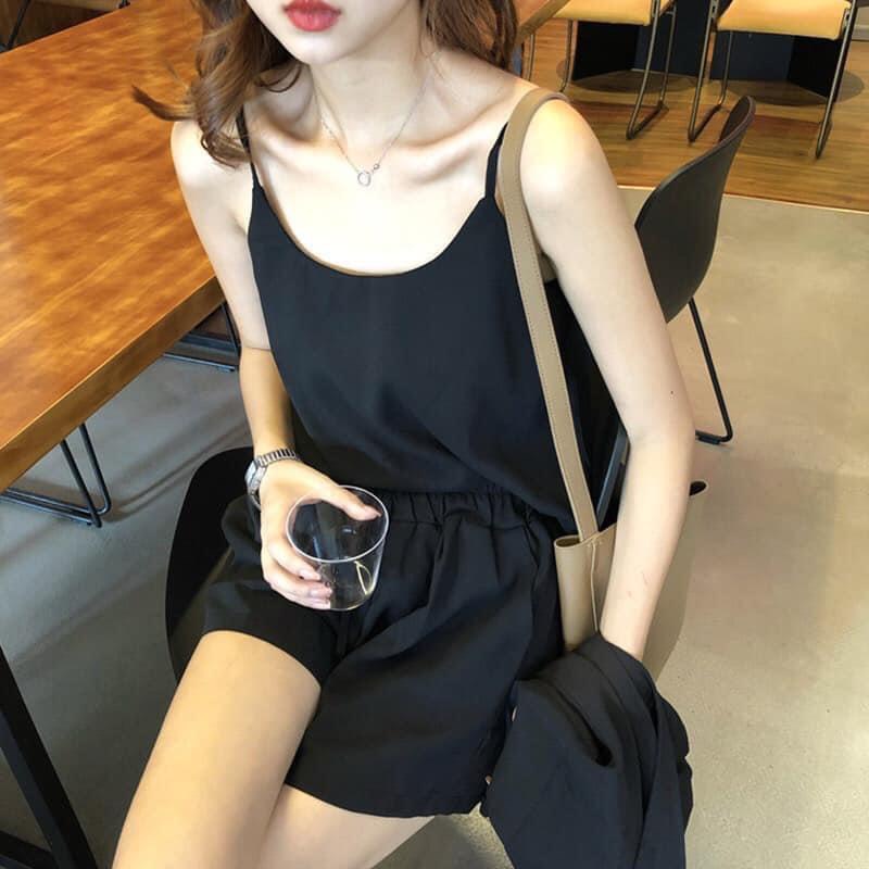 Set vest áo 2 dây nữ
