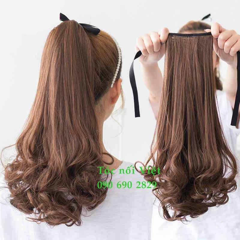 Tóc giả , tóc cột thẳng, tóc cột xoăn