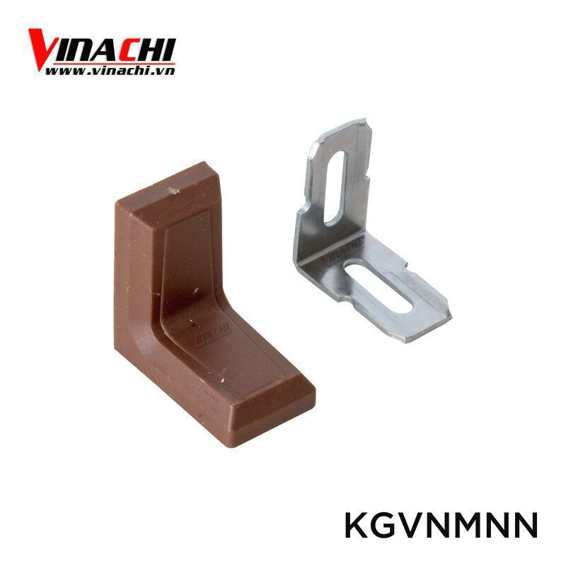 Bộ Ke Góc Nhựa Mini Màu Nâu - Chuyện dùng để liên kết, cố định, tạo góc vuông như: Tủ đồ, hộp trang điểm...- 1 Cái