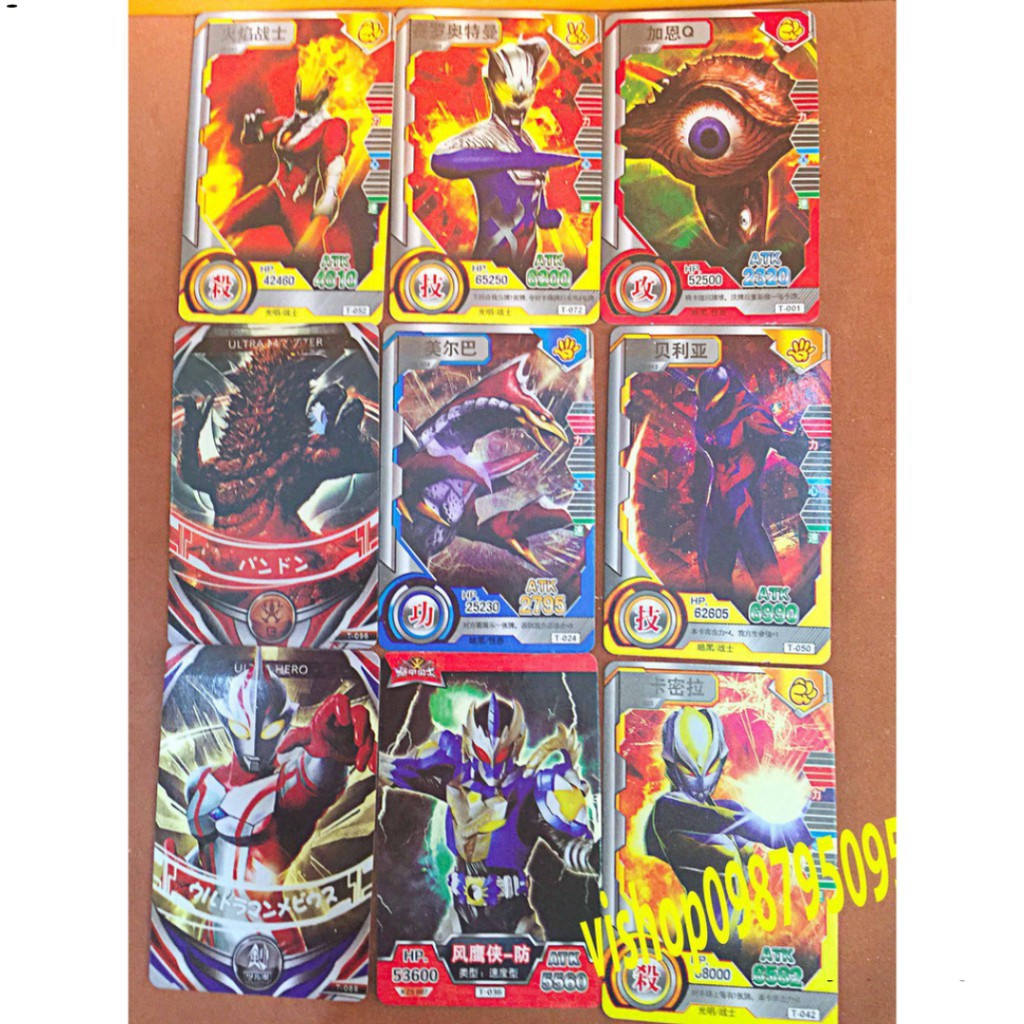 1 BỘ THẺ BÀI SIÊU NHÂN GAO - ULTRAMAN GIÁ RẺ