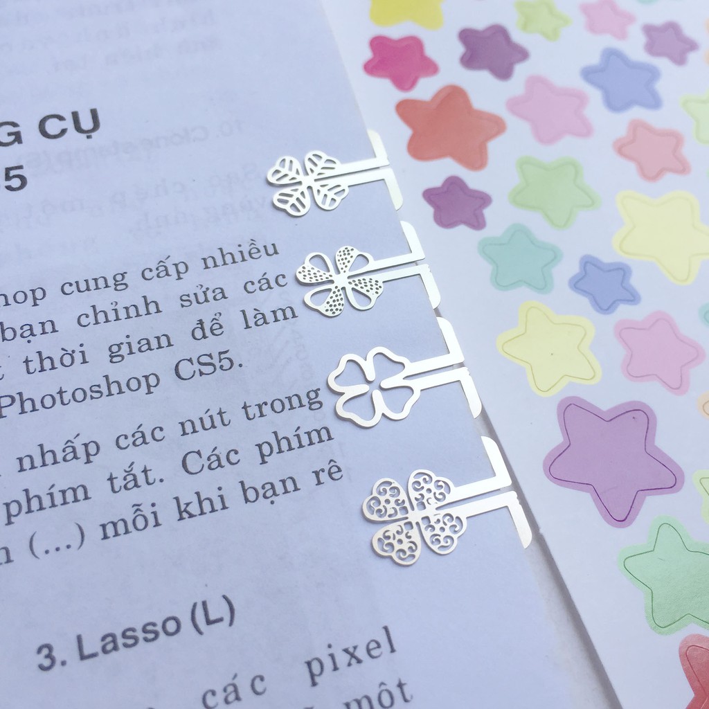 Hộp 20 đánh dấu sách BookMark Kim Loại ( Được Chọn Mẫu)