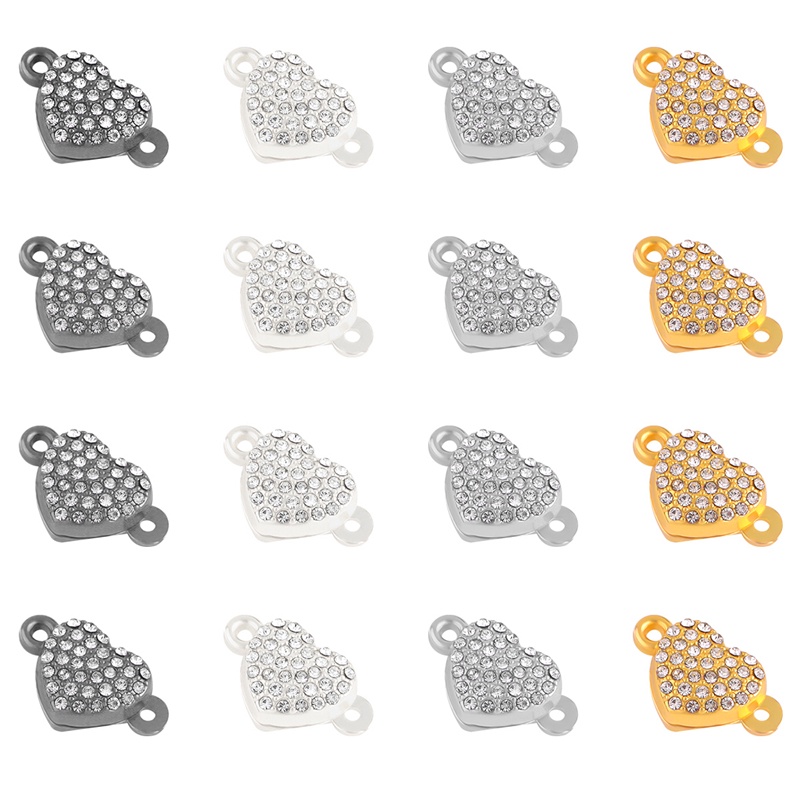 Móc nối vòng cổ / vòng tay/ khóa nối nam châm đính đá màu vàng / bạc tiện lợi