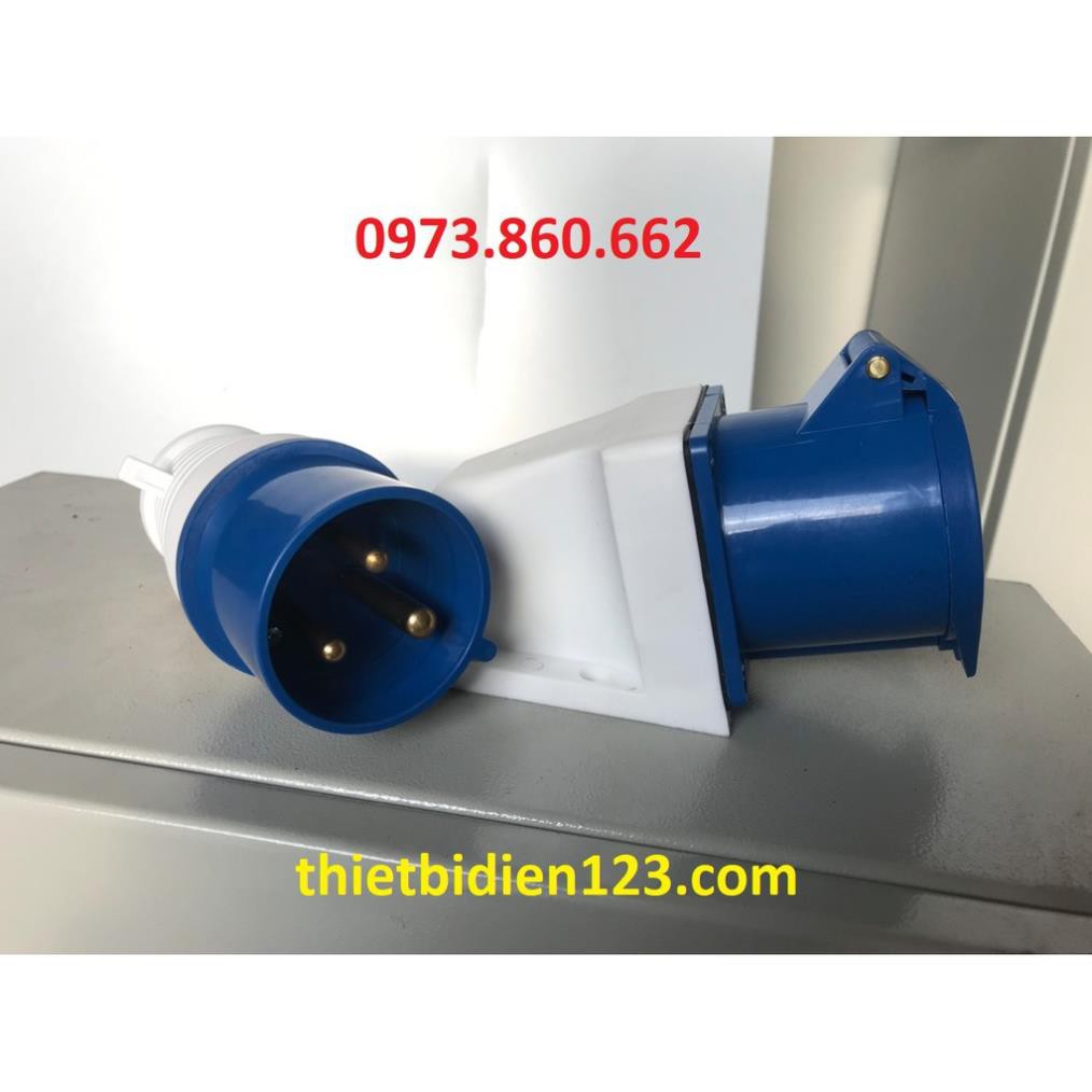 Bộ phích cắm - ổ cắm công nghiệp 3 chấu 32A -TBĐ
