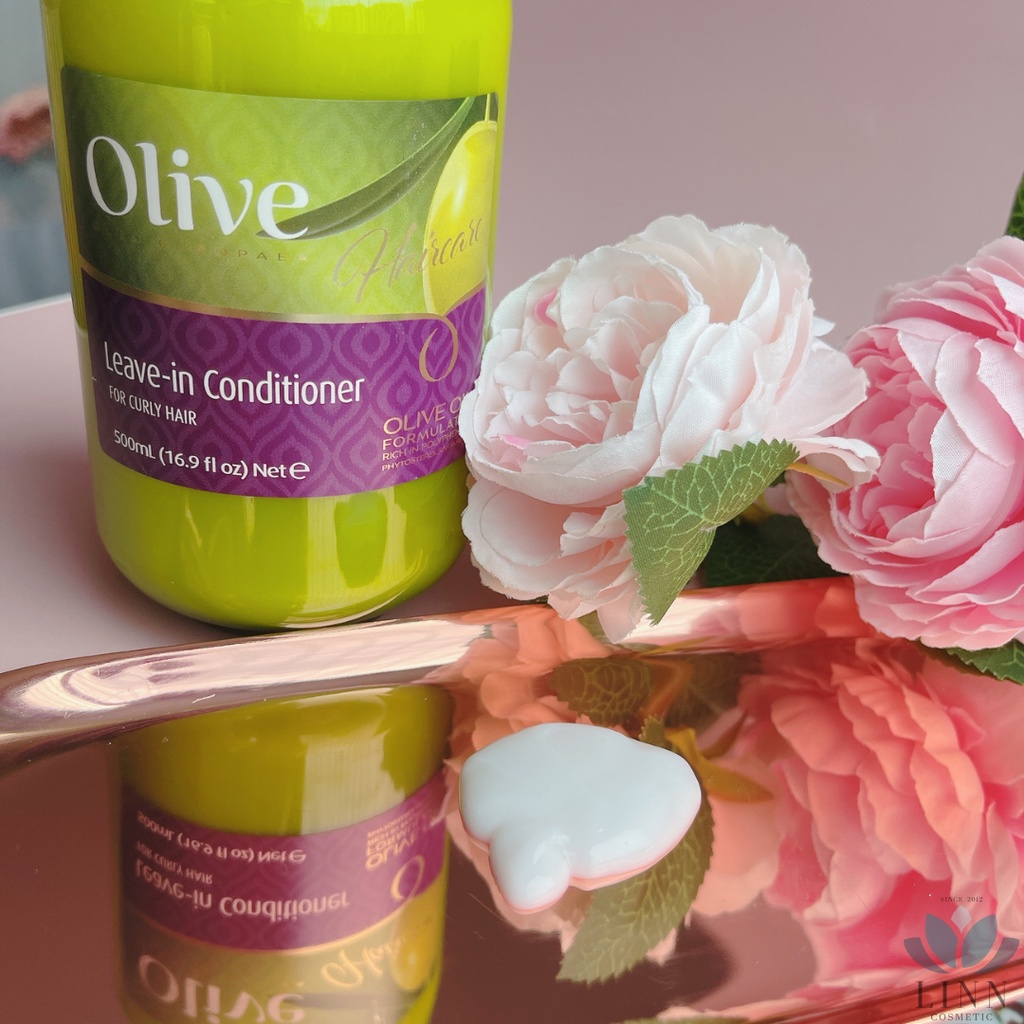 Dầu xả khô giữ sóng xoăn Spa Pharma Frulatte Olive Leave In Conditioner For Curly Hair 500ml