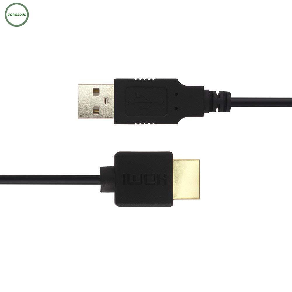 Hot Charger Splitter Adapter HDTV Charging Black Contact Port DVD Player Device Fast Reliable Support USB to HDMI Cable