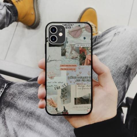 Ốp lưng iphone SAMSUNG hình trust collage art aesthetic chống sốc  cho các dòng iPhone PAP20210771