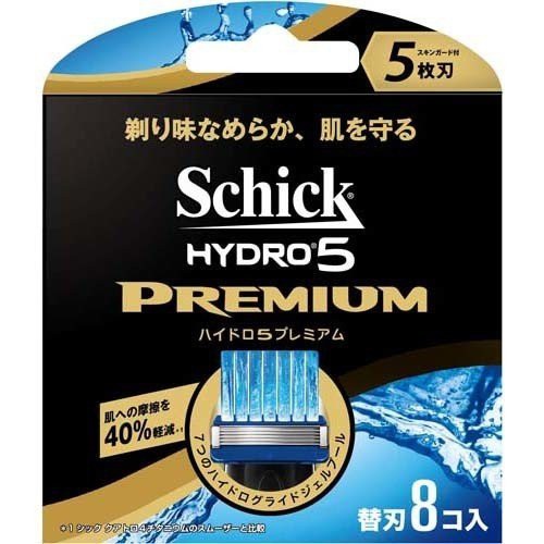 Vỉ 8 lưỡi dao cạo râu Schick Hydro 5 Premium - Japan