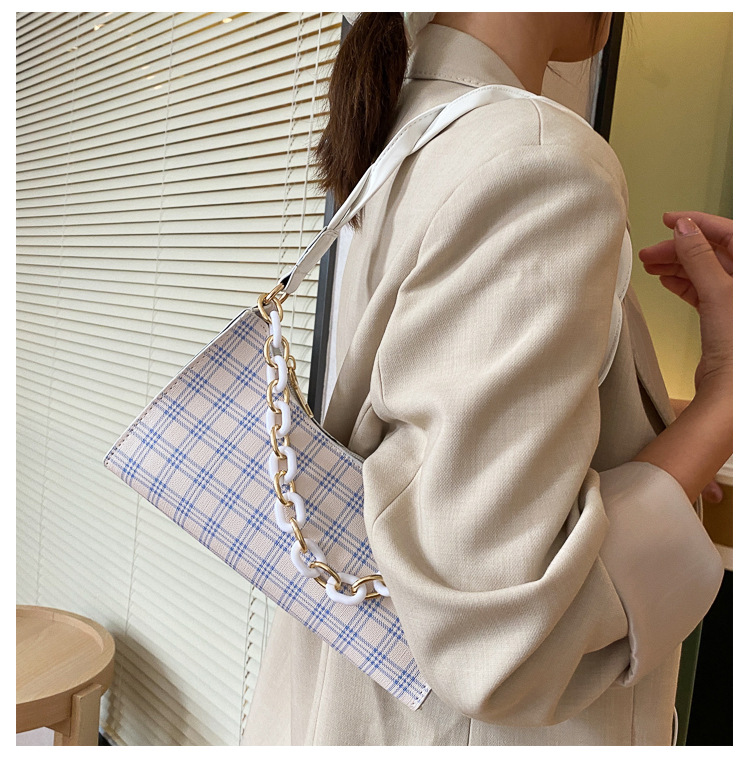 SUXI Túi Xách Đeo Vai Kẻ Sọc Kiểu Hàn Quốc Xinh Xắn Cho Nữ