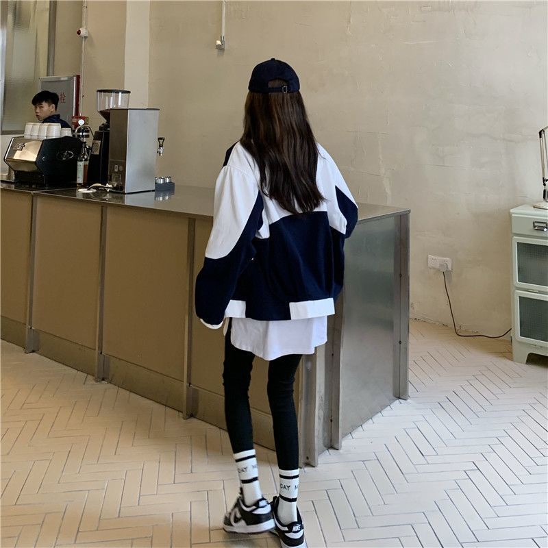 Áo Khoác Bóng Chày Phong Cách Hàn Quốc Mới