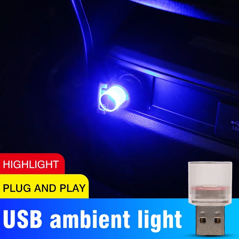 Đèn LED USB Mini Tạo Hiệu Ứng Độc Đáo Trang Trí Cho Xe Hơi