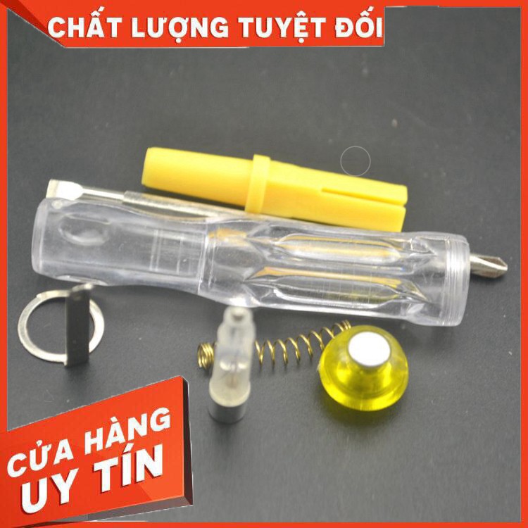 Bút thử điện kèm 2 đầu tua vít, tua vít thử điện 2 đầu đa năng