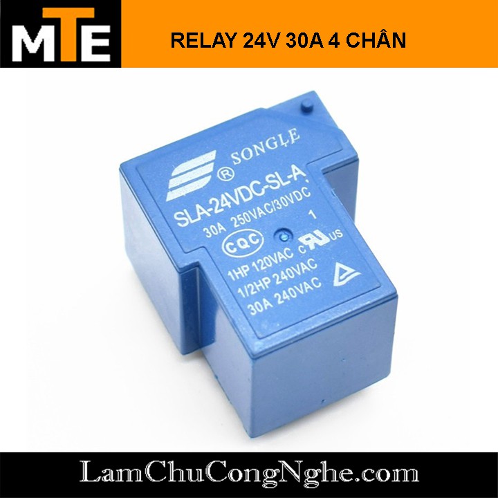 Relay Songle 24V 30A SLA-24VDC-SL-A 4 chân