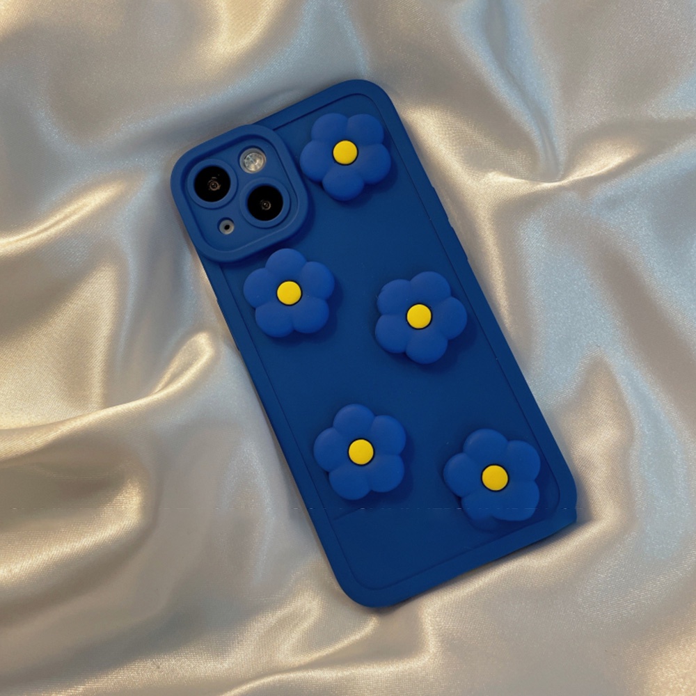 Ốp điện thoại TPU mềm chống sốc in hình hoa cúc thích hợp cho IPhone 13 12 11 Pro Max X XR 8 7 Plus