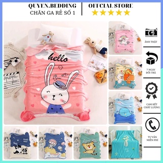 Chăn cho bé đi học chăn tuyết nhung cho bé hình ngộ nghĩnh chất tuyết nỉ nhung mềm mịn , rất an toàn cho bé KT 1m x 1m4