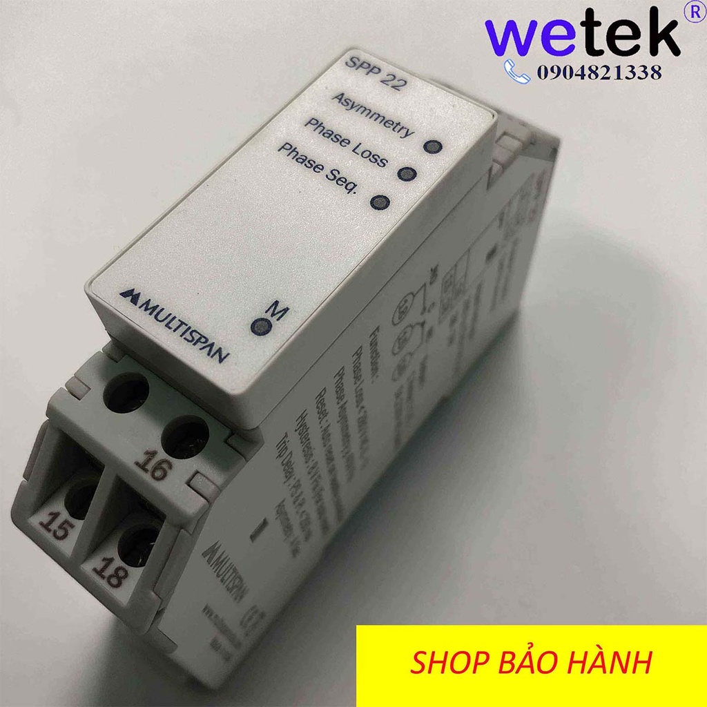Multispan India SPP-22 Rơ le bảo vệ Pha  giá gốc rẻ, tốt, bảo hành, giấy tờ đủ