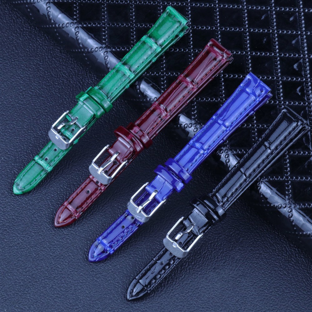 Dây Đeo Đồng Hồ Bằng Da Sáng 12mm 14mm 16mm 18mm 20mm Dành Cho Nam Và Nữ