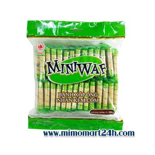 Bánh Xốp Ống Hải Hà nhân Kem Cốm gói 330g