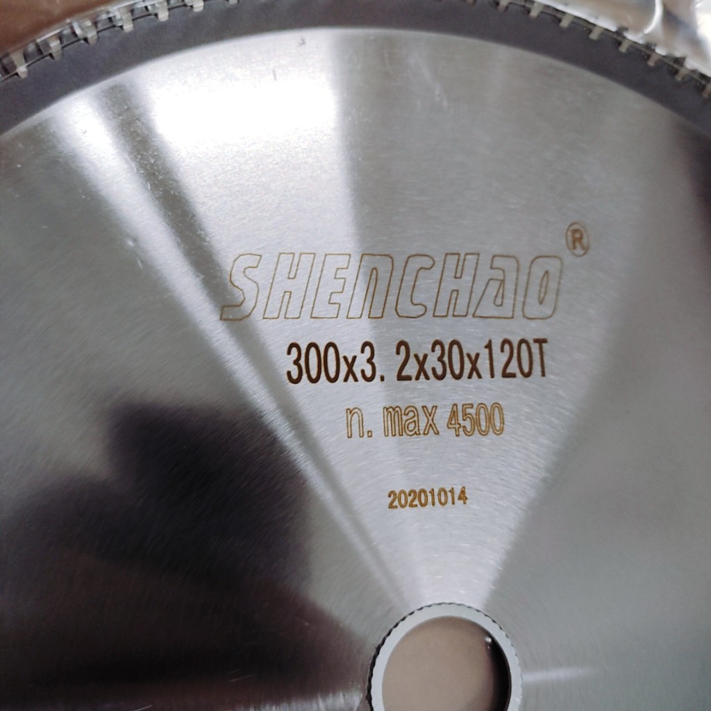 Lưỡi cưa nhôm 300mm, ShenChao chính hãng (300x3.2x30x120 răng)