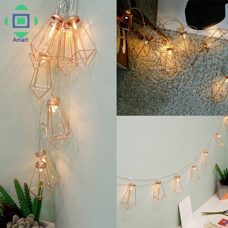 Dây đèn led 10 bóng hình học trang trí giáng sinh