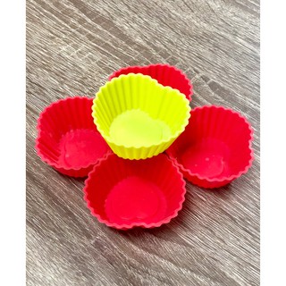 Cup silicon hình tim 5cm - 5 cái
