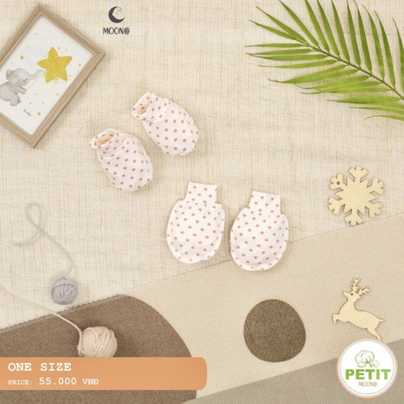 Moon - SET Bao tay bao chân cho bé sơ sinh từ 3-7kg