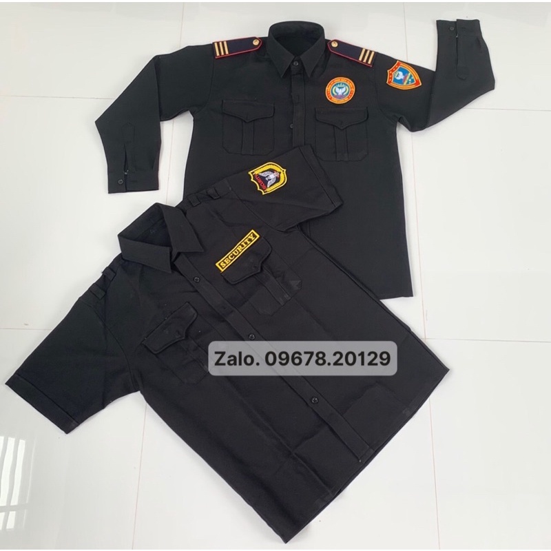 Áo Vệ Sĩ Vải Không Bay Màu ( Áo Trơn Không Logo)