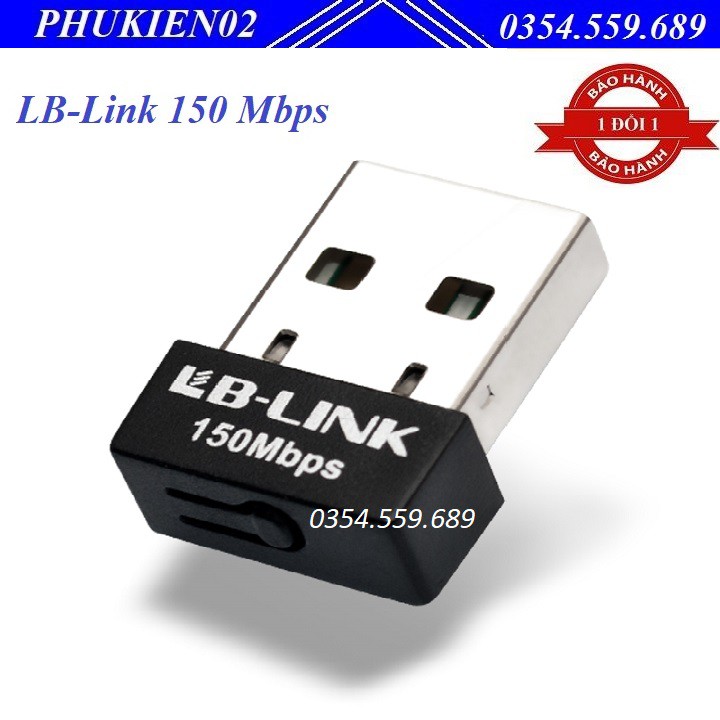 USB thu sóng Wifi tốc độ 150Mbps LB-LINK 151 ,USB Wifi - USB thu sóng Wifi cho máy tính để bàn ,Laptop ,(Giá Hủy Diệt) U