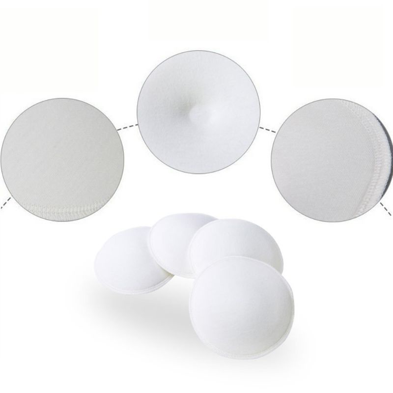 Set 4 Miếng Lót Ngực Thoáng Khí Thấm Hút Tốt Có Thể Tái Sử Dụng Cho Mẹ Chăm S