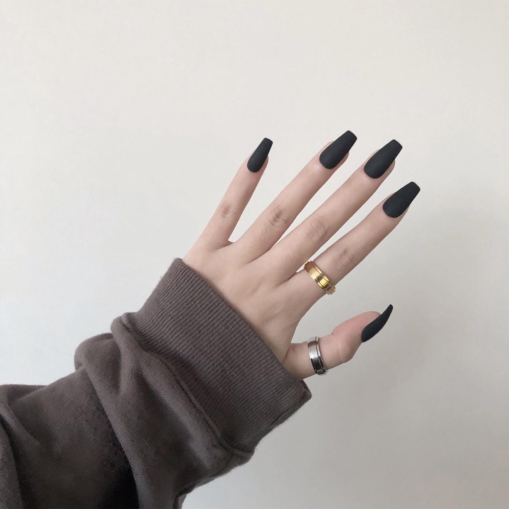 Hộp 24 Móng Tay Giả Che Phủ Toàn Diện Họa Tiết Da Báo Thời Trang Cho Nữ