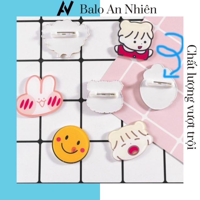 [ẢNH THẬT] Hình Thẻ Pin Sticker Cài Balo, Túi Đi Học Đi Chơi Dễ Thương (Combo 10 Hình)