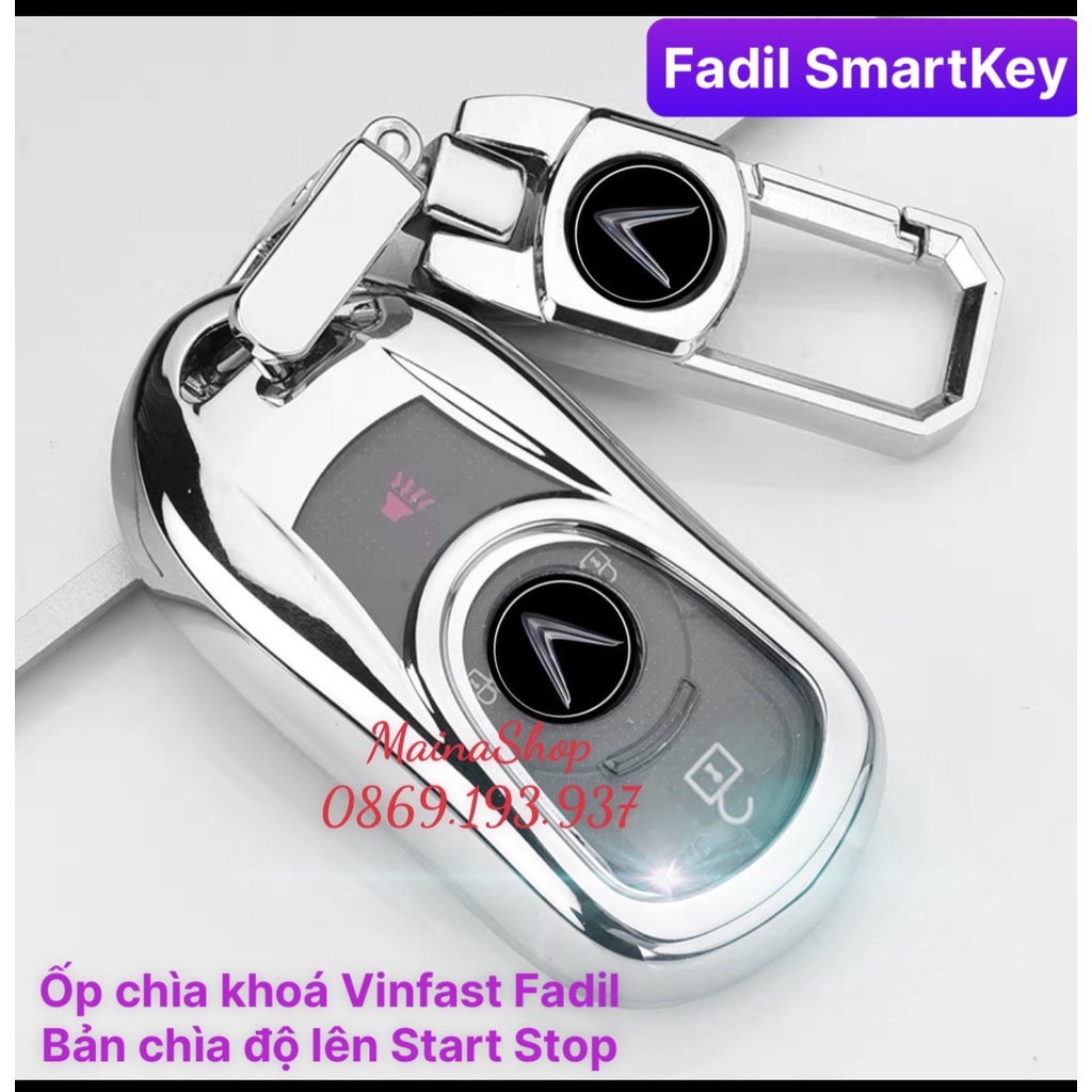 Ốp khóa - Bao chìa khoá Vinfast Fadil bản độ lên start stop chất liệu TPU cao cấp siêu nhẹ  (nhiều màu)- Fadil SmartKey