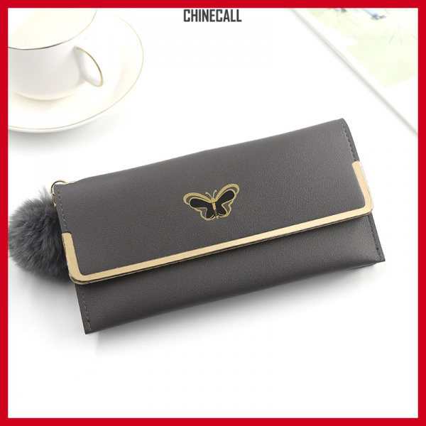 Women's Long Wallet New Solid Color Simple Wallet Coin Purse Clutch Women's Card Holder