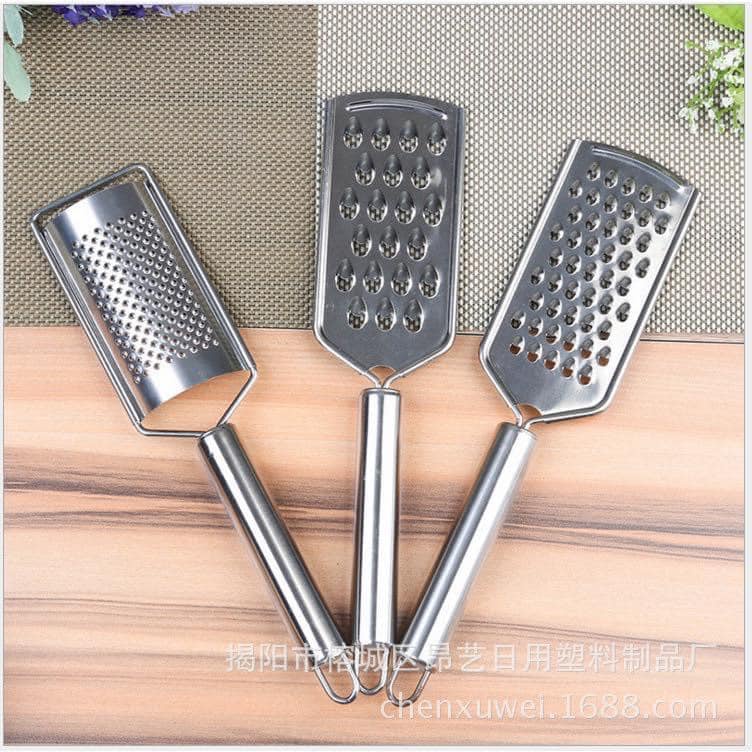 Set 3 Nạo Sợi Rau Củ, Bào Phô Mai Bằng Inox Không Gỉ Siêu Tiện Dụng Cho Cả Gia Đình
