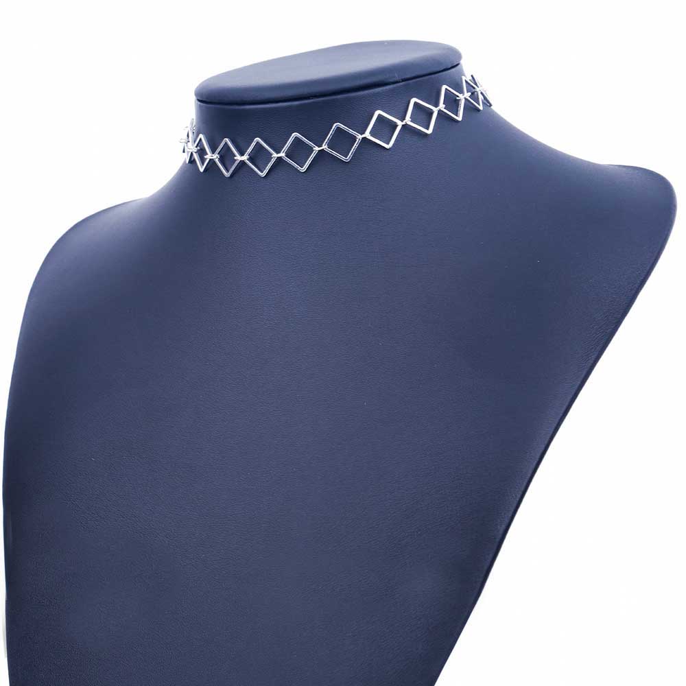 Vòng Choker Thiết Kế Mặt Vuông Đơn Giản Hợp Thời Trang