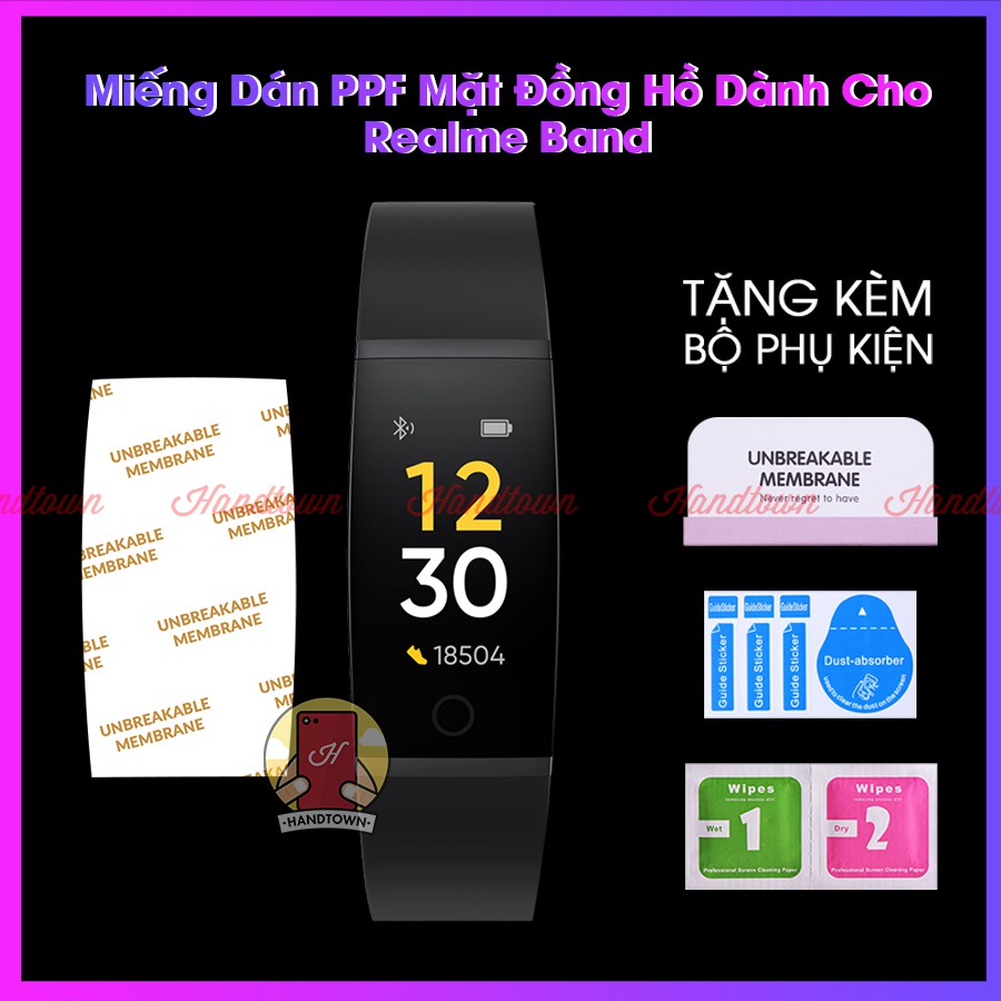 Miếng Dán Màn Hình PPF NTPU Realme Band Kính Cường Lực Dẻo Đồng hồ thông minh Chống Trầy Xước Bảo Vệ Mặt Đồng Hồ