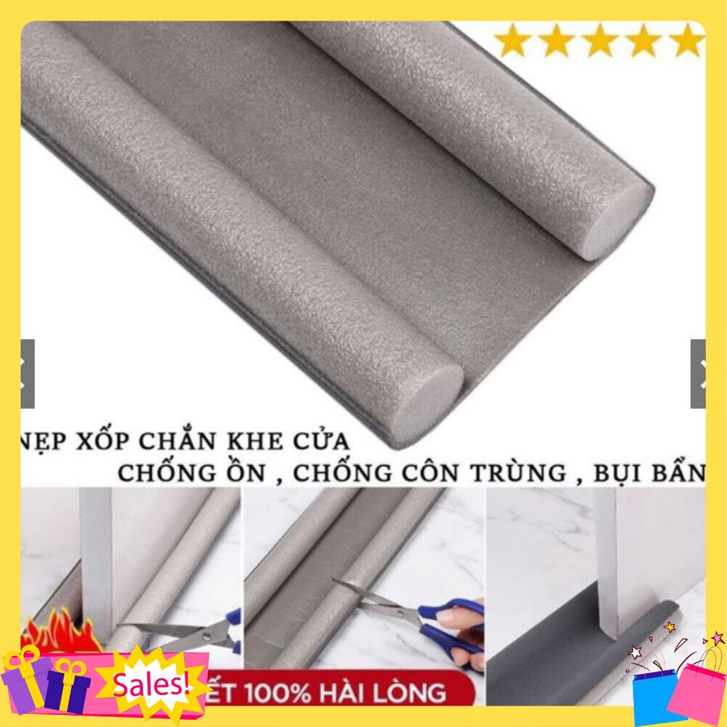 Nẹp Mút Xốp 95cm Chặn Đáy Khe Cửa, Gió Mùa, Cách Nhiệt,Ron, đệm cửa, chặn khe cửa chống côn trùng, tiếng ồn,Freeship