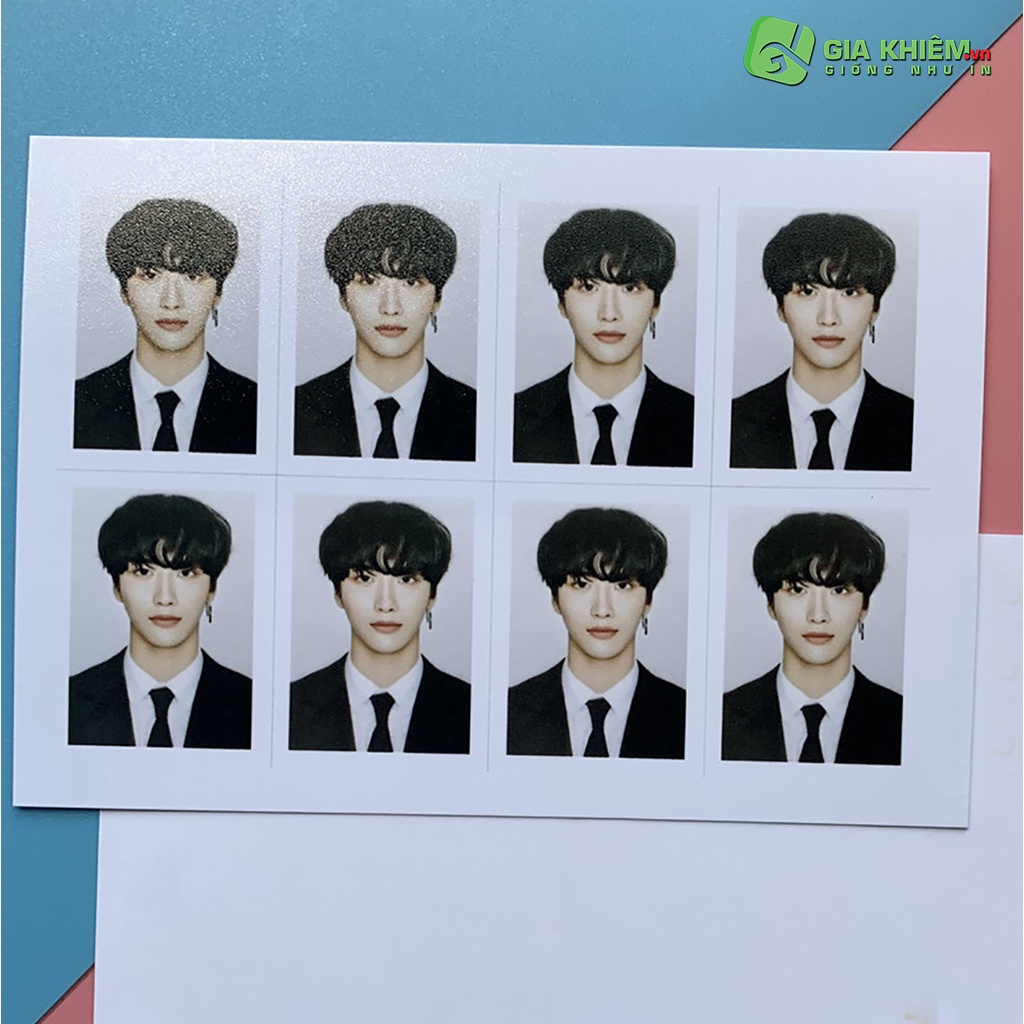 In Photo ID in ảnh thẻ không phai không nhòe màu size 3x4cm theo yêu cầu