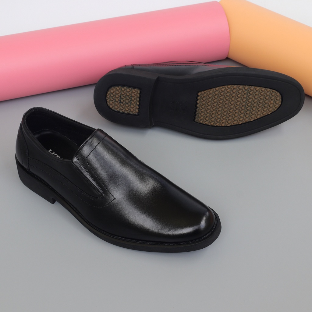Giày lười nam da bò mũi tròn - HT.NeO1050