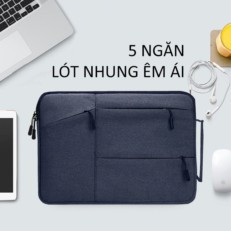 Túi chống sốc macbook KOLANO túi chống sốc laptop nhiều ngăn chống nước có quai xách đa năng TA-001048