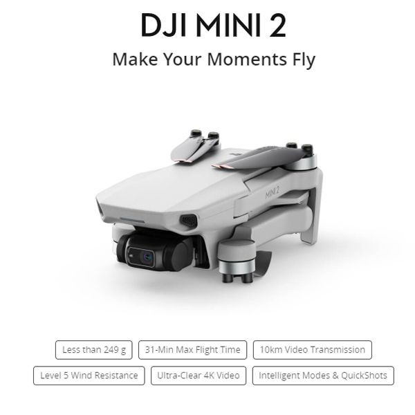 Combo Flycam DJI Mavic Mini 2 3 Pin Chính Hãng, Bay Xa 10KM Tặng Kèm Thẻ Nhớ 64GB Extreme Pro Tốc Độ Đọc Lên Tới 90 MB/S